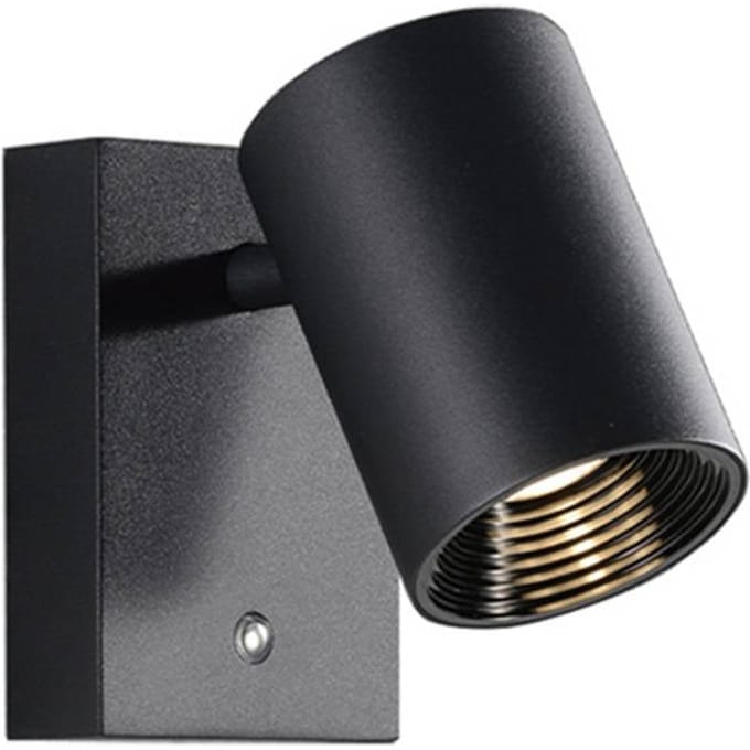 Viokef LED wandlamp Melina, zwart, uitval 12 cm, metaal, dimbaar