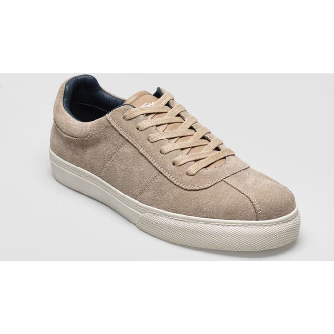 Ben Sherman Bentley II Suède Heren Stone Sneakers