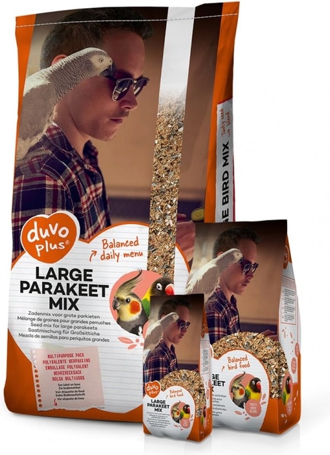 Duvoplus - Binnenvogelvoer - Vogel - Grote Parkiet Mix 4kg - 1st