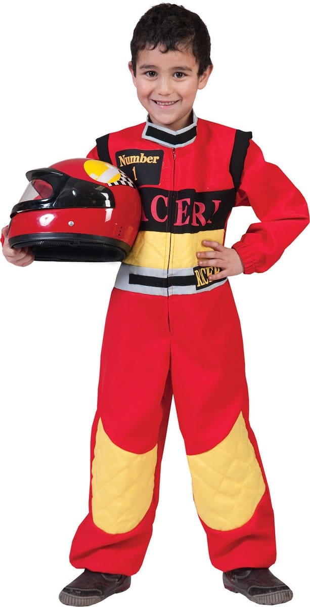 Rode race overalls voor kids