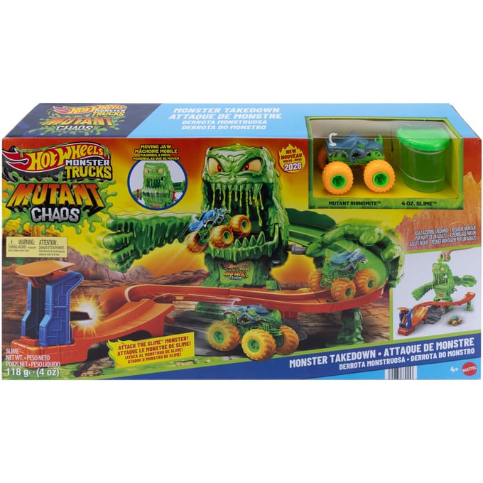 Hot Wheels Monster Trucks Set - Mutant Monstergevecht Voertuigen Speelgoed voertuigen Diverse speelgoedvoertuigen