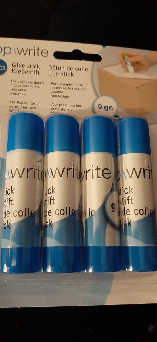Top write - 4 x Lijmstick- 9 gram