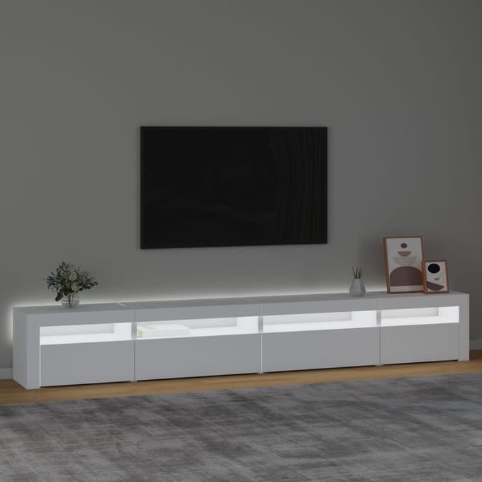 vidaXL - Tv-meubel - met - LED-verlichting - 270x35x40 - cm - wit