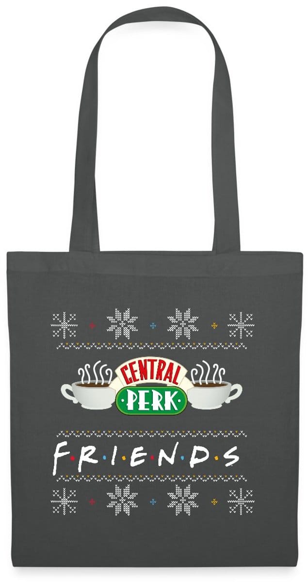 Friends Central Perk Lelijk Kerstmis Tas Van Stof Schoudertas