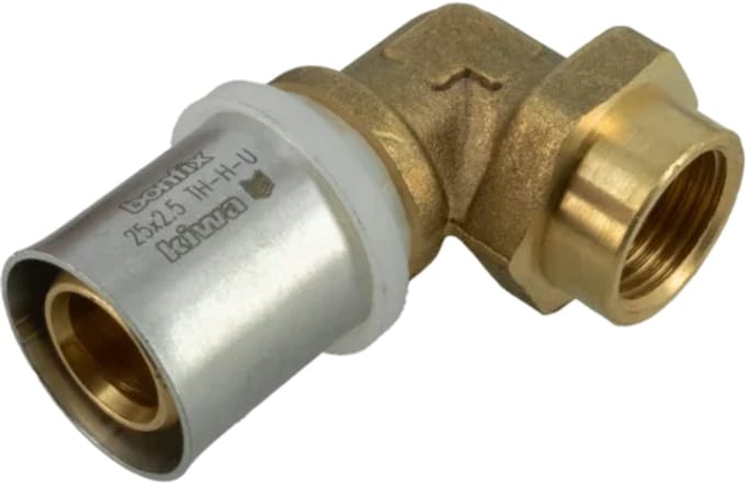 BONFIX Alu-pers kniekoppeling 1/2″ bi.dr. x 25 mm 1st.