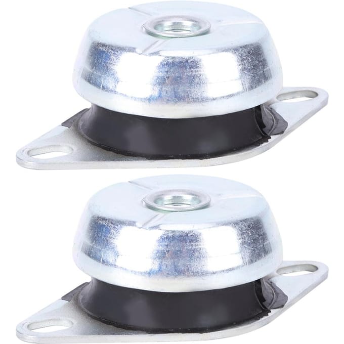 2 stuks Schokdemper Klokvormig FRH voor Auto Diesel Generator M10 Draad Rubber Buffer white