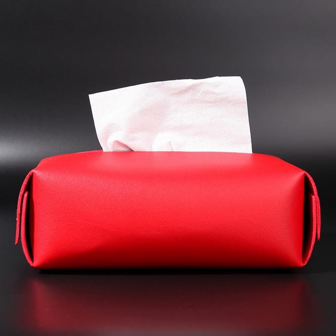 Home Trend Scandinavische Tissuebox, Modieuze Opbergdoos, Tissuebox Bron Vrouwentas rood