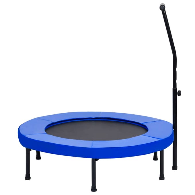 vidaXL Fitnesstrampoline met handgreep en veiligheidsmat 102 cm