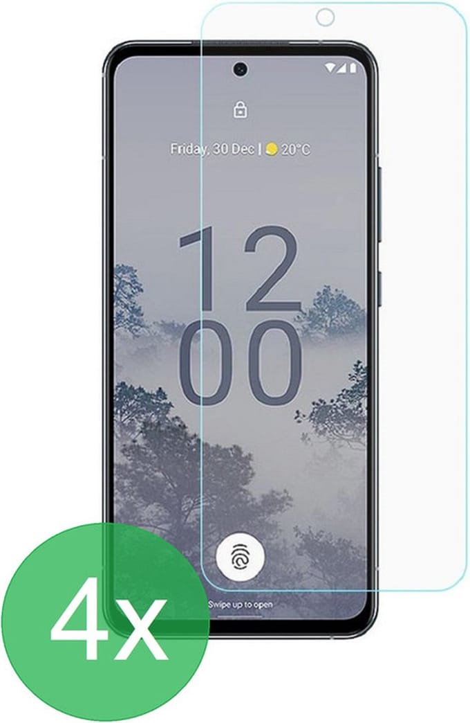 Screenprotector 4x Geschikt voor: Nokia X30 - screen protector - glas - bescherm - beschermglas - ZT Accessoires