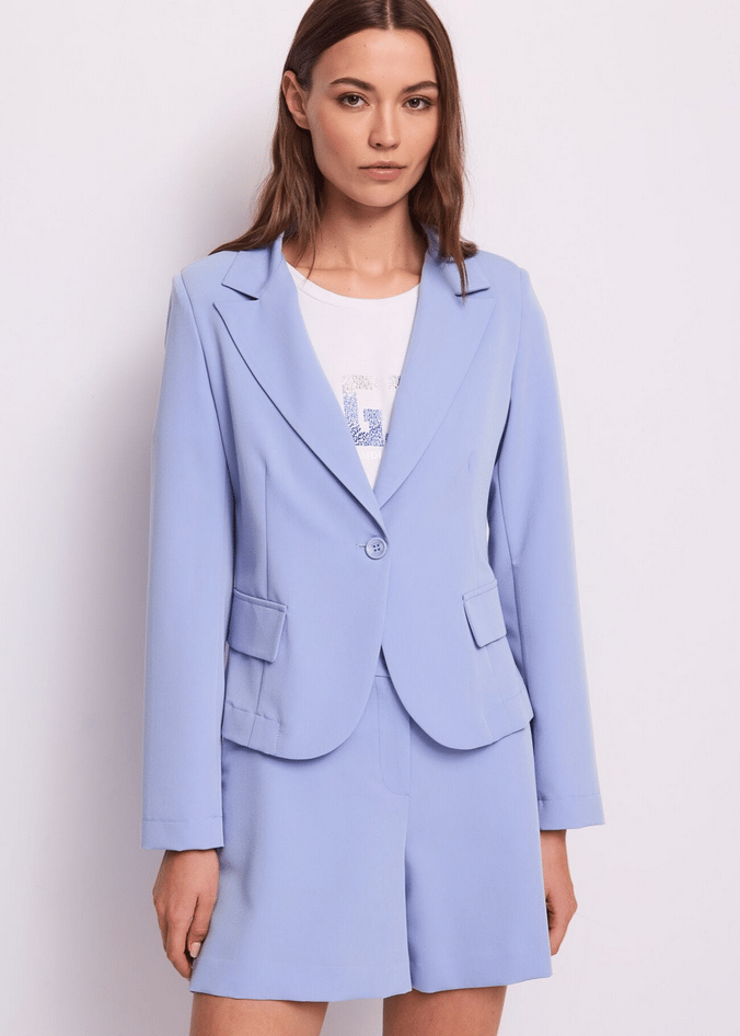 jas vrouw blauw