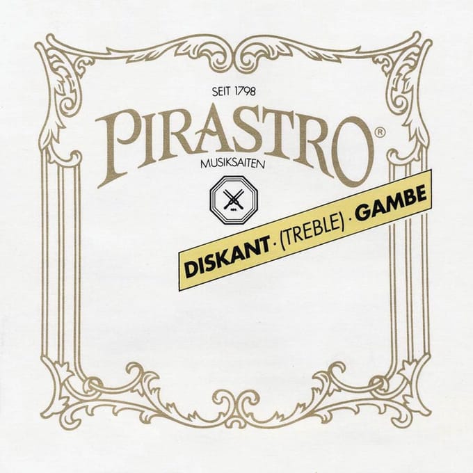 Pirastro P153120 treble-gamba string D-1 (10 1/2), gut