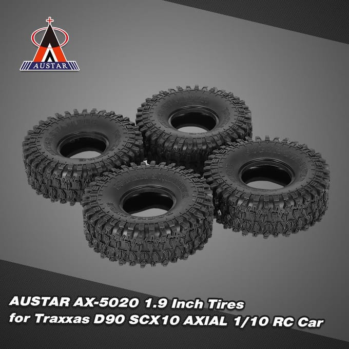 4 stuks AUSTAR AX-5020 1.9 Inch 120mm Rock Crawler Banden