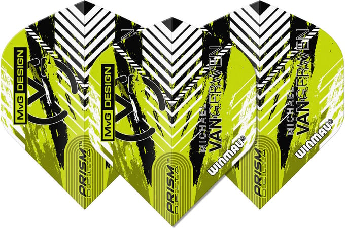 Winmau Prism Delta MVG Design Green/White - Dart Flights