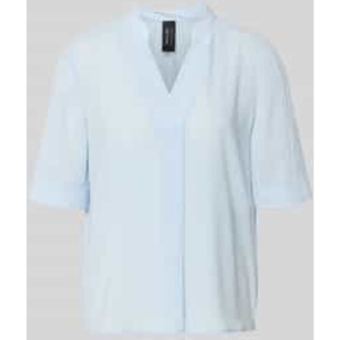 Regular fit blouse met V-hals