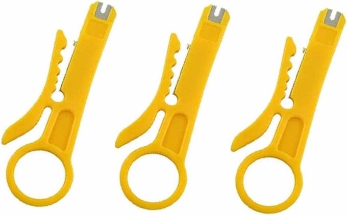 Mini Kabel Stripper - Tang Krimper - Draad Strippen - Veilig in Gebruik - 9cm - Zilver