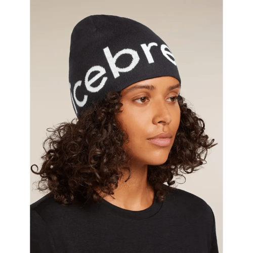 U Merino Icebreaker Beanie (Maat - OS, Kleur - Black/Ecru Hthr)