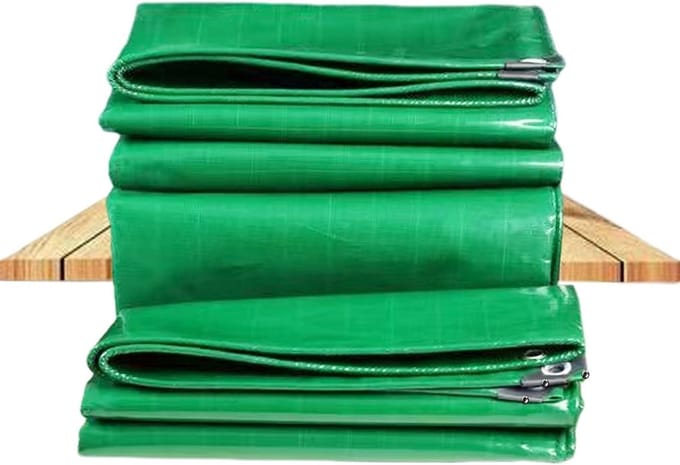 Multifunctioneel Zeildoek - Afdekzeil Waterdicht - Beschermen van Objecten - Versterkte Randen - 1x6.5 m - Groen