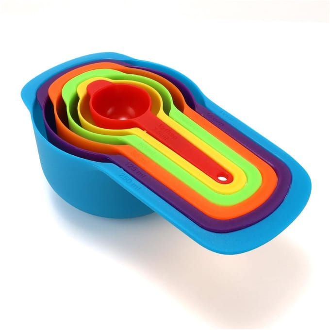 Set van 6 maatbekers om te bakken, maatbeker