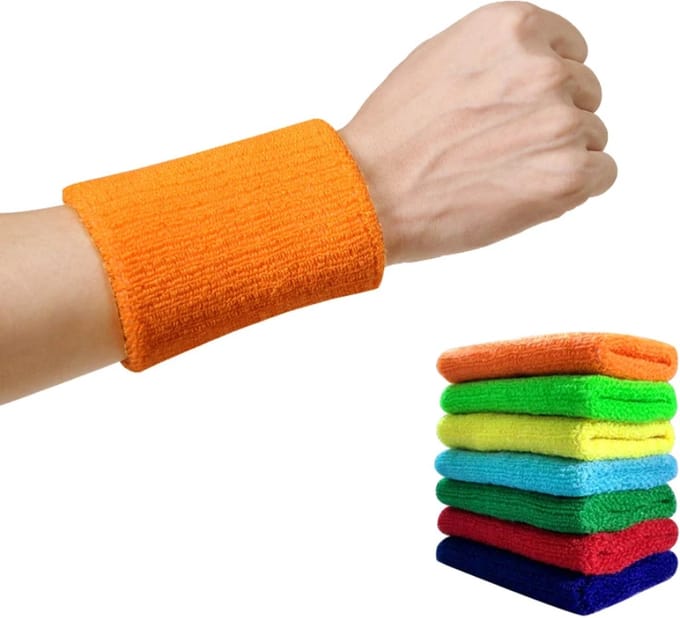New Age Devi - Pols zweetbandjes - 2 stuks - Oranje