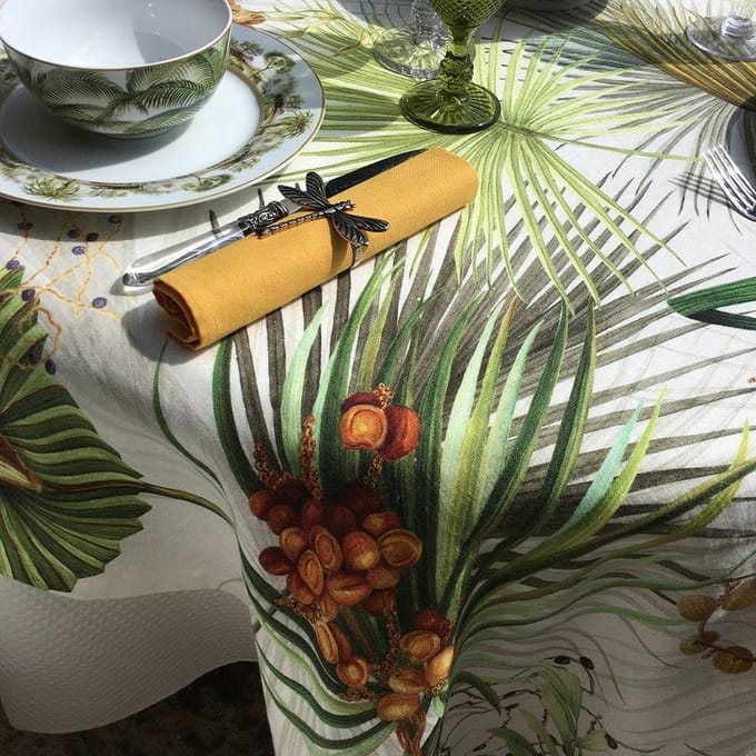 Tafelkleed Oasi cream linnen - 170 x 310 cm