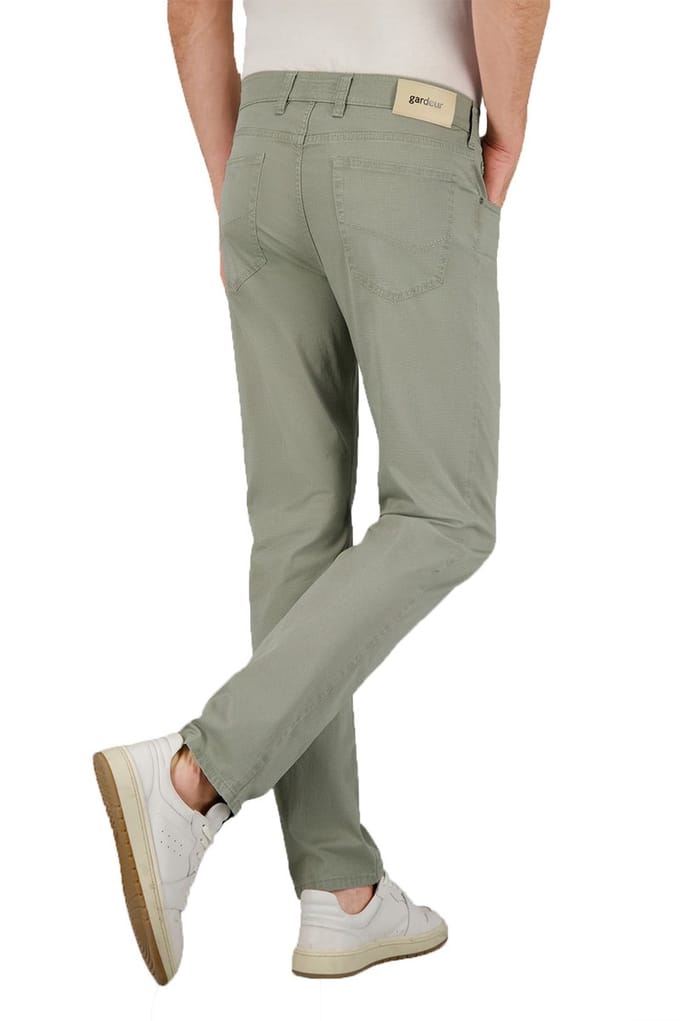 Gardeur Broek Bill Everyday Essential Fine Pattern Soft Touch Comfort Stretch Khaki / male