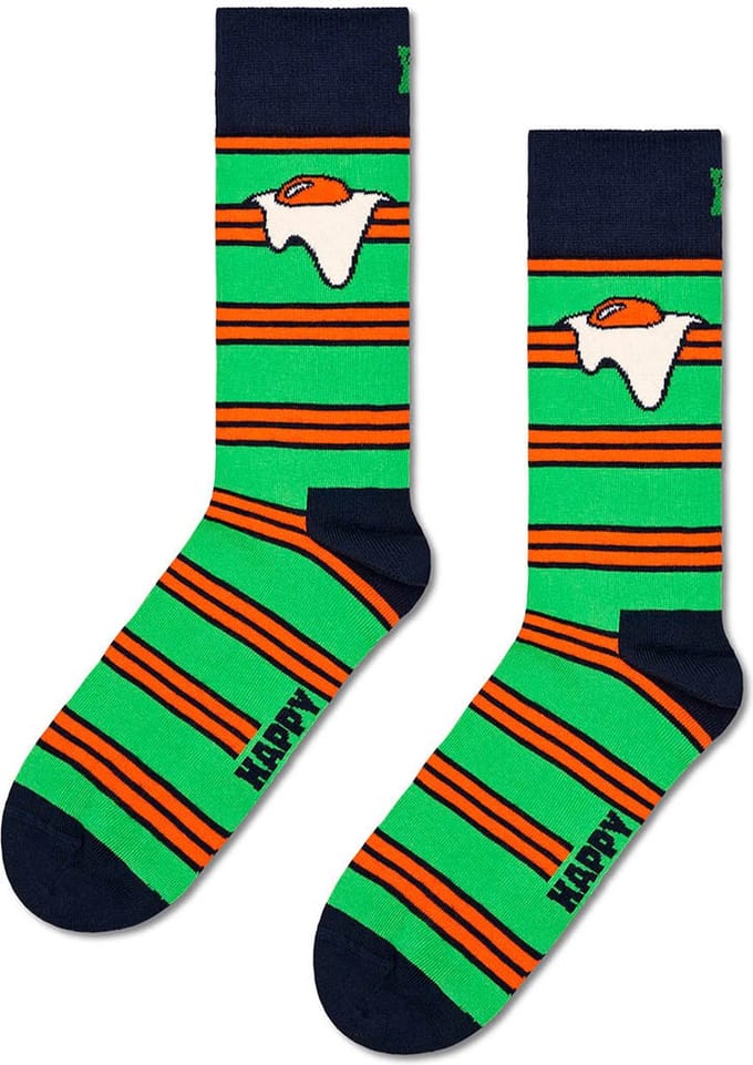 Happy Socks - Egg On Stripe Sock - Unisex - Sokken