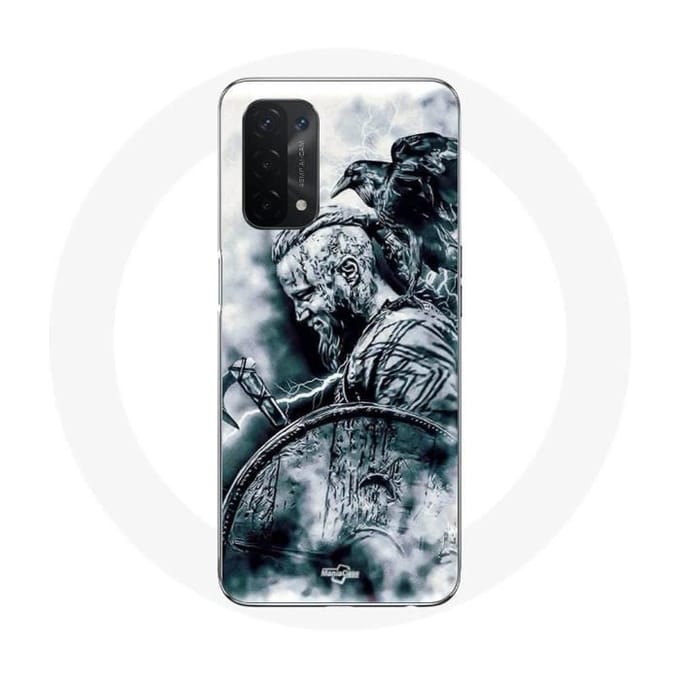 Oppo A54 5G hoesje Vikings Ragnar Lothbrok Shield Raven