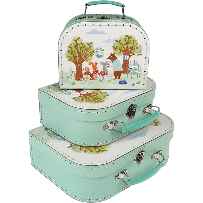 Kofferset (3st) Woodland Friends van Rex London
