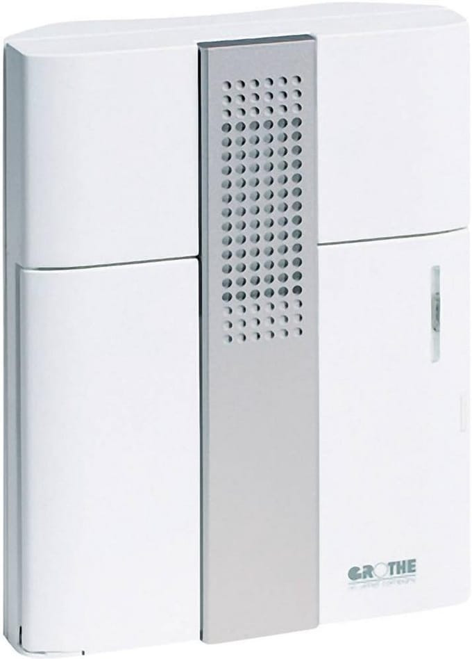 Draadloze Deurbel met 3 Melodieën en 83dB Volume, Wit/Zilver