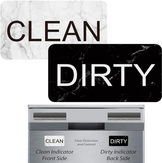 Dailygoods- Vaatwassermagneet Dubbelzijdig - Clean/Dirty Indicator