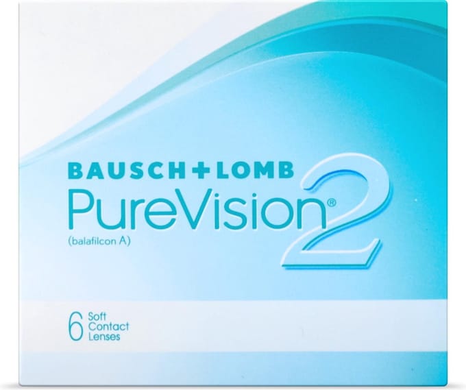 +4,00 PureVision 2 HD - 6 pack - Maandlenzen - Contactlenzen