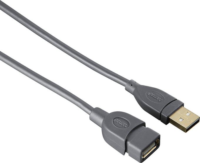 Hama 00125229 USB-kabel USB 2.0 3 m USB A Grijs