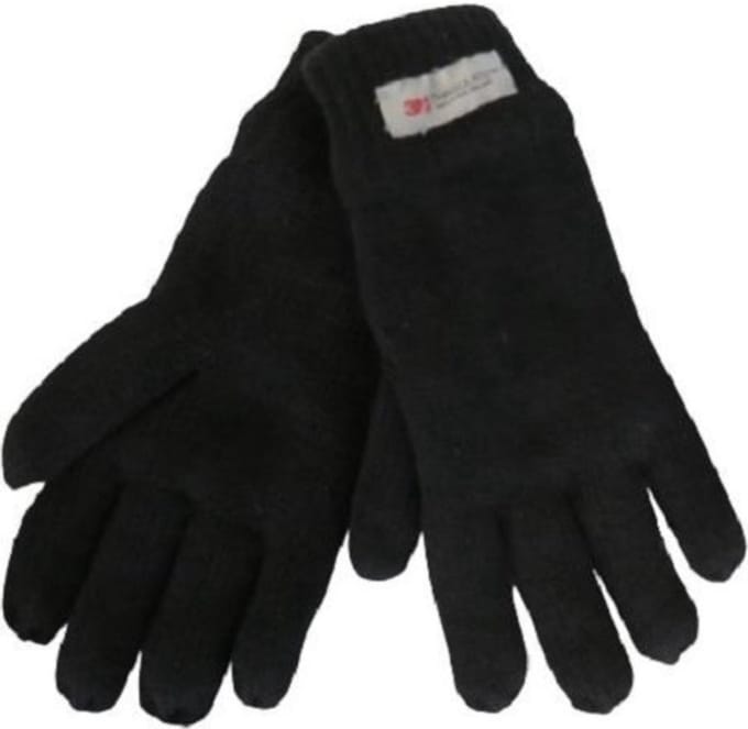Handschoenen Unisex, 3M Thinsulate, zwart, maat L/XL