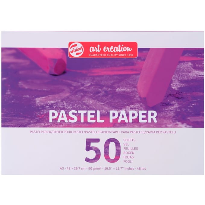 Papier pour pastel - TALENS - Art Creation - 50 feuilles - 100 g/m² - Blanc blanc