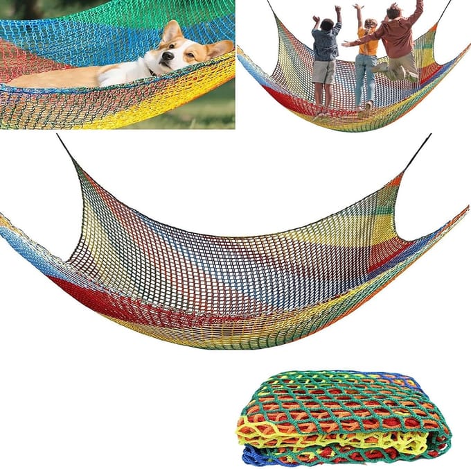 Klimnet Kinderen - Speeltuin Net - Buiten Spelen - Dubbellaags Ontwerp - 1x2 Meter - Veelkleurig