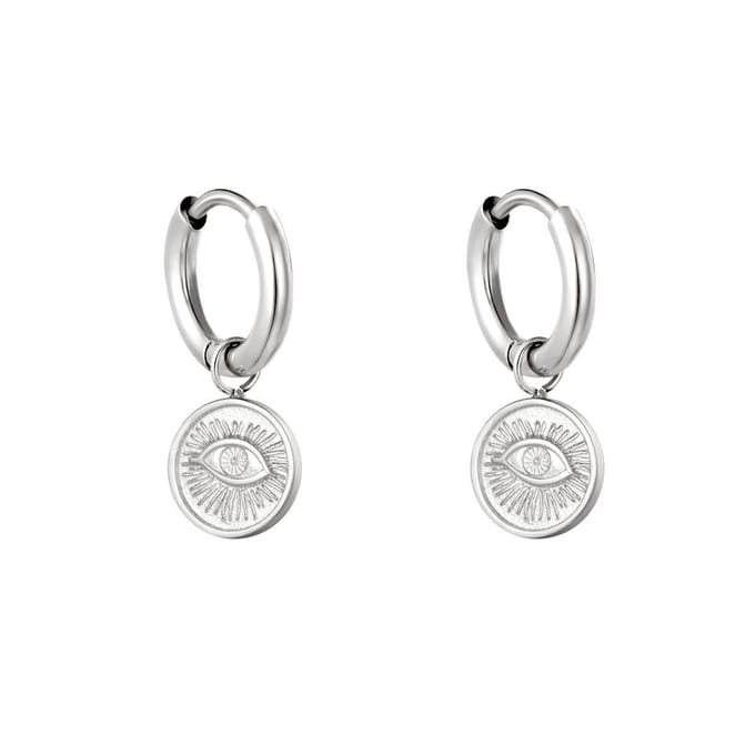 Oorbellen Magic Eye - Zilver
