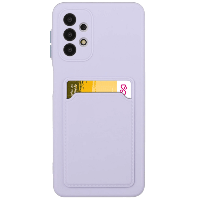 CaseBody Samsung Galaxy A52(s) Telefoonhoesje met Kaarthouder Paars