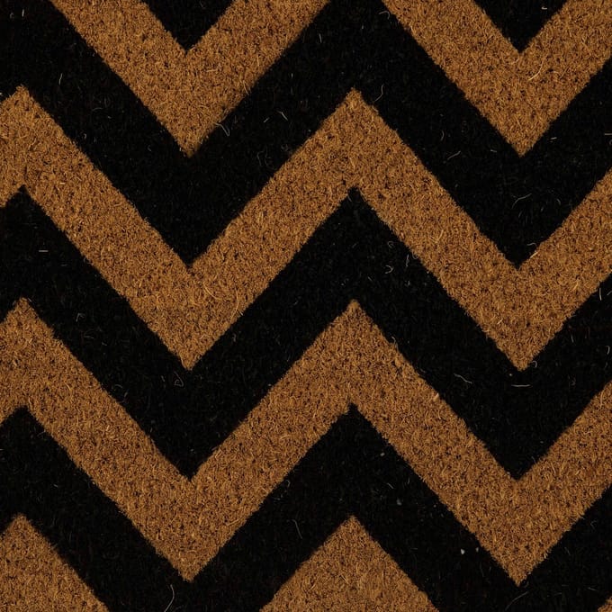 Deurmat Kokos zig zag 75cm