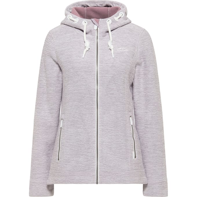 ICEBOUND Yuka serie Gebreide fleece jas Dames licht lavendel melange