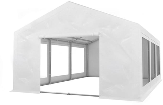 Partytent 4x6m PVC met grondframe brandvertragend