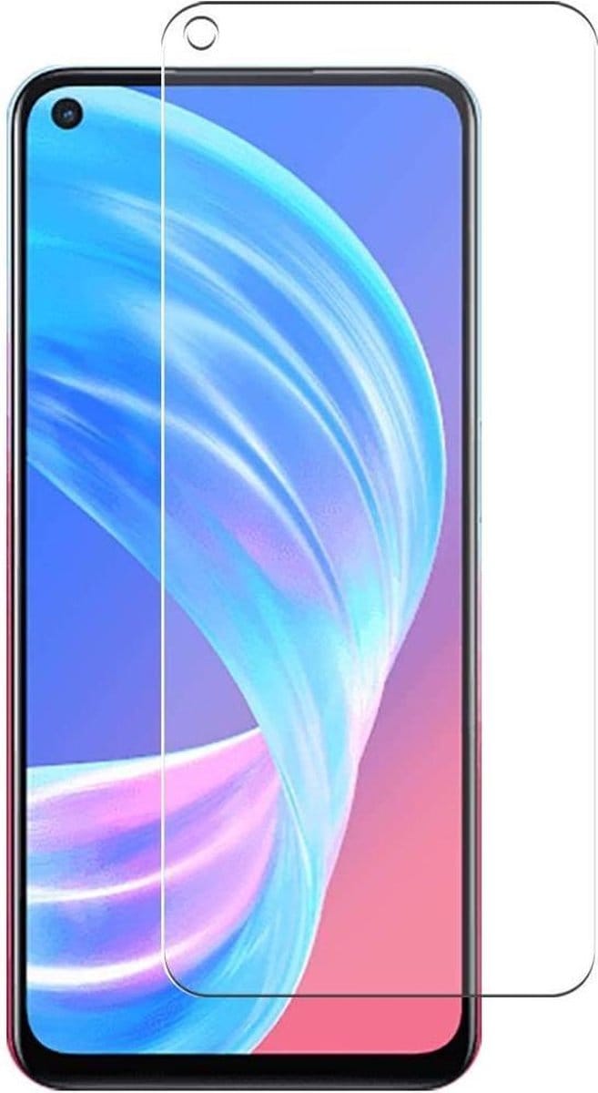 Screenprotector Glas - Tempered Glass Screen Protector Geschikt voor: Oppo A73 5G - 2x
