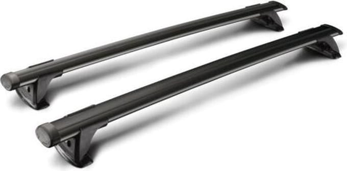 Tesla Model S Dakdrager Zwart juni 2015 - heden Yakima Whispbar Through Auto Exterieur Accessoires