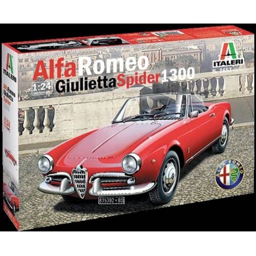 Italeri Modelbouwpakket Militaire voertuigen - 3653 Alfa Romeo Giulietta Spider 1300 Plastic - 1:24 - Modelbouw