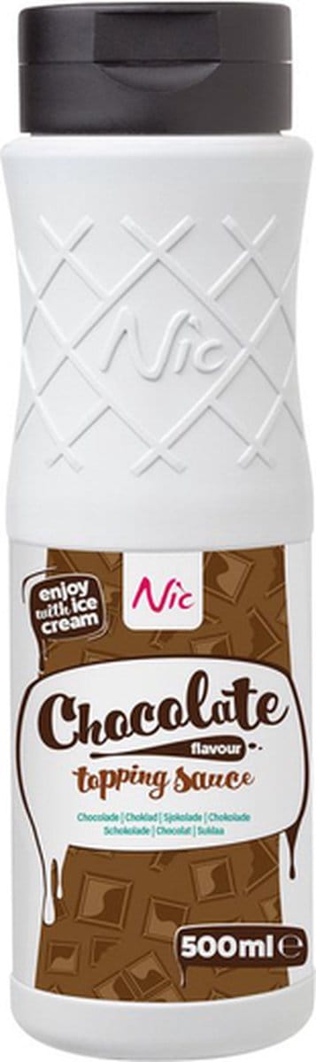 Nic | Topping Chocolade | 500 ml | Omdoos 6x