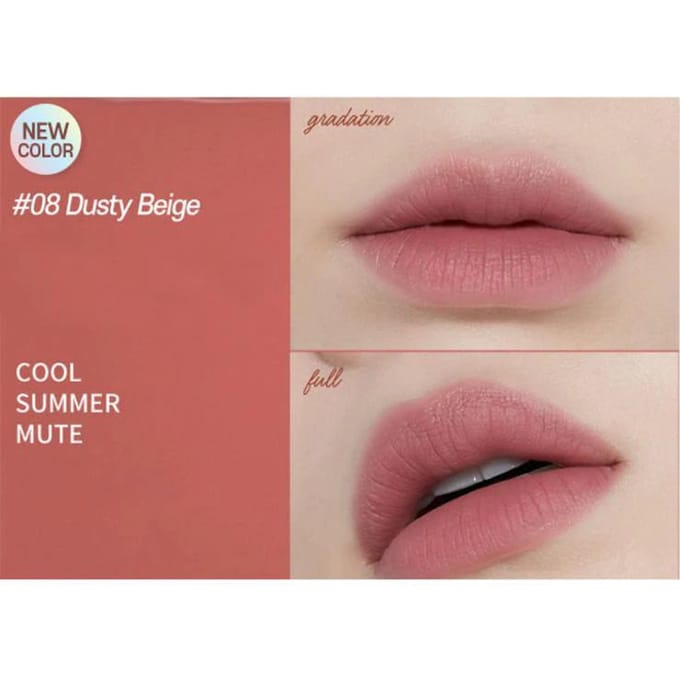 Etude - Fixing Matte Tint Lippenstift - Waterproof - 08 Dusty Beige