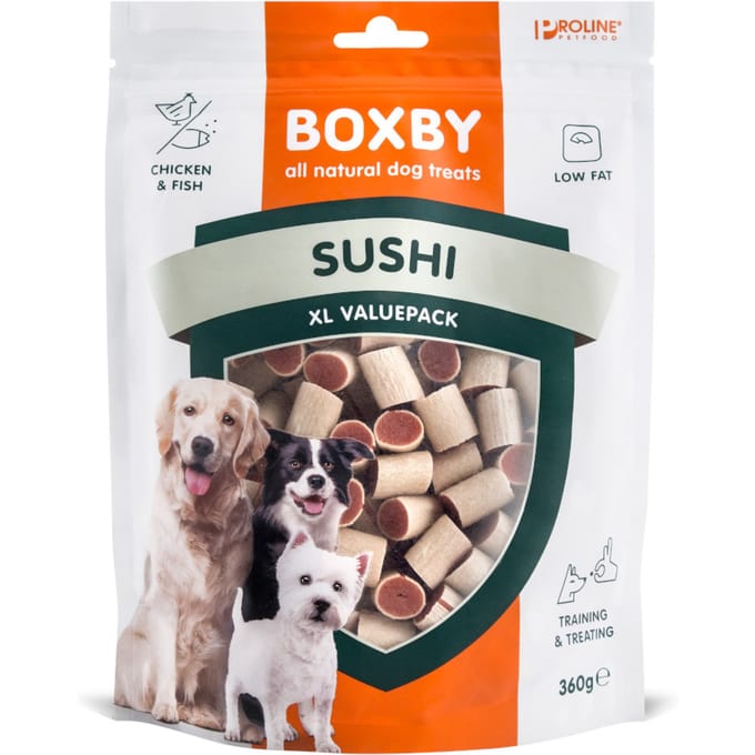 Proline Boxby Original - Kip & Vis - Hondensnacks - 360 g