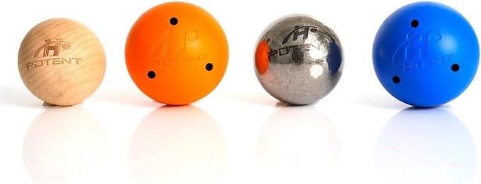 Gewogen Hockey Oefenballen Set (4 Stuks) - Indoor & Off-Ice Stickhandling Training
