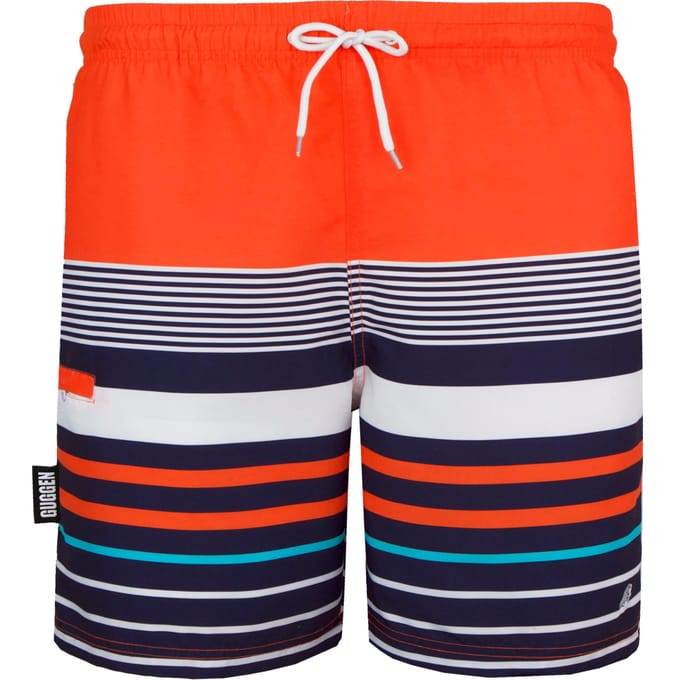 Zwemshort voor heren met patroonstrepen
