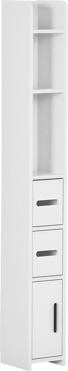 Kleankin-Badkamerkast-Hout-15x17x120cm-Wit