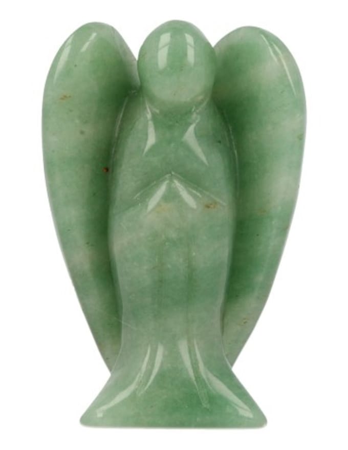 Aventurijn groen staande engel 70 mm